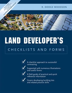 Residential Land Developer's Checklists And Forms