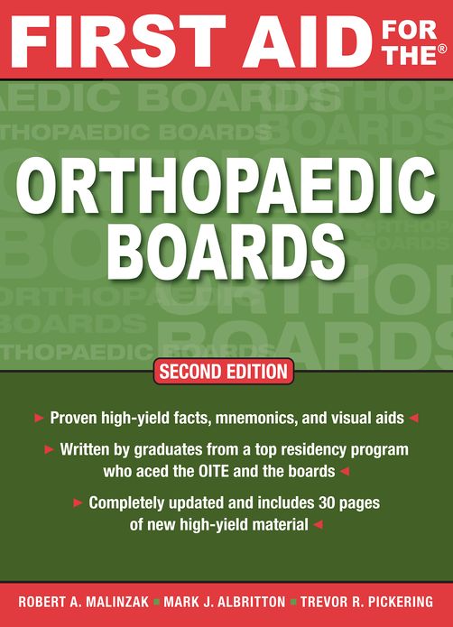 First Aid for the Orthopaedic Boards, Second Edition