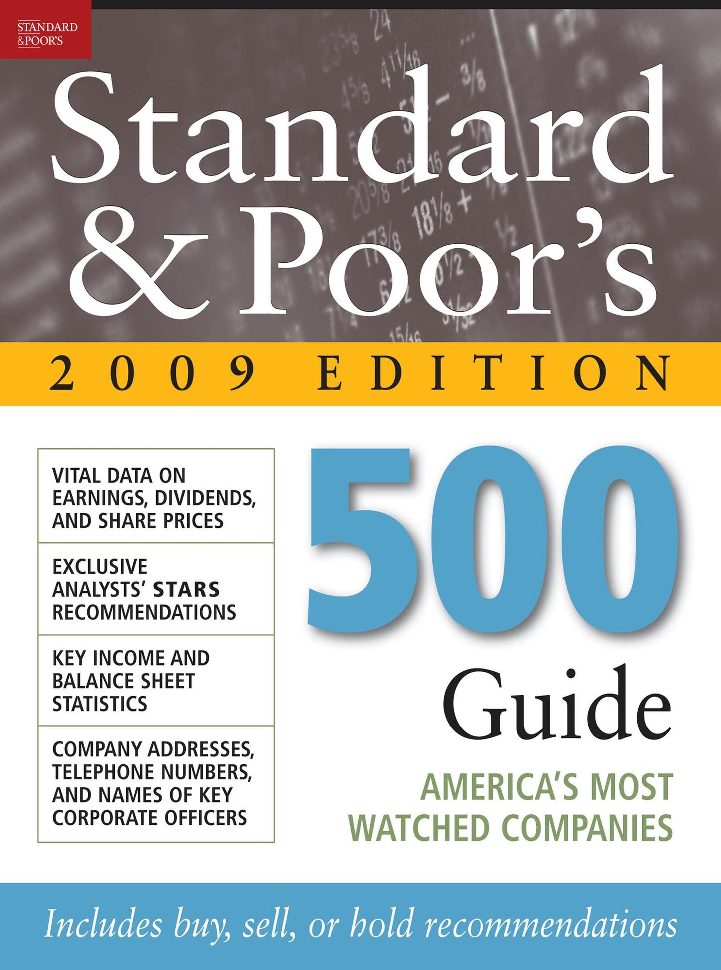 Standard & Poor's 500 Guide 2009 PB