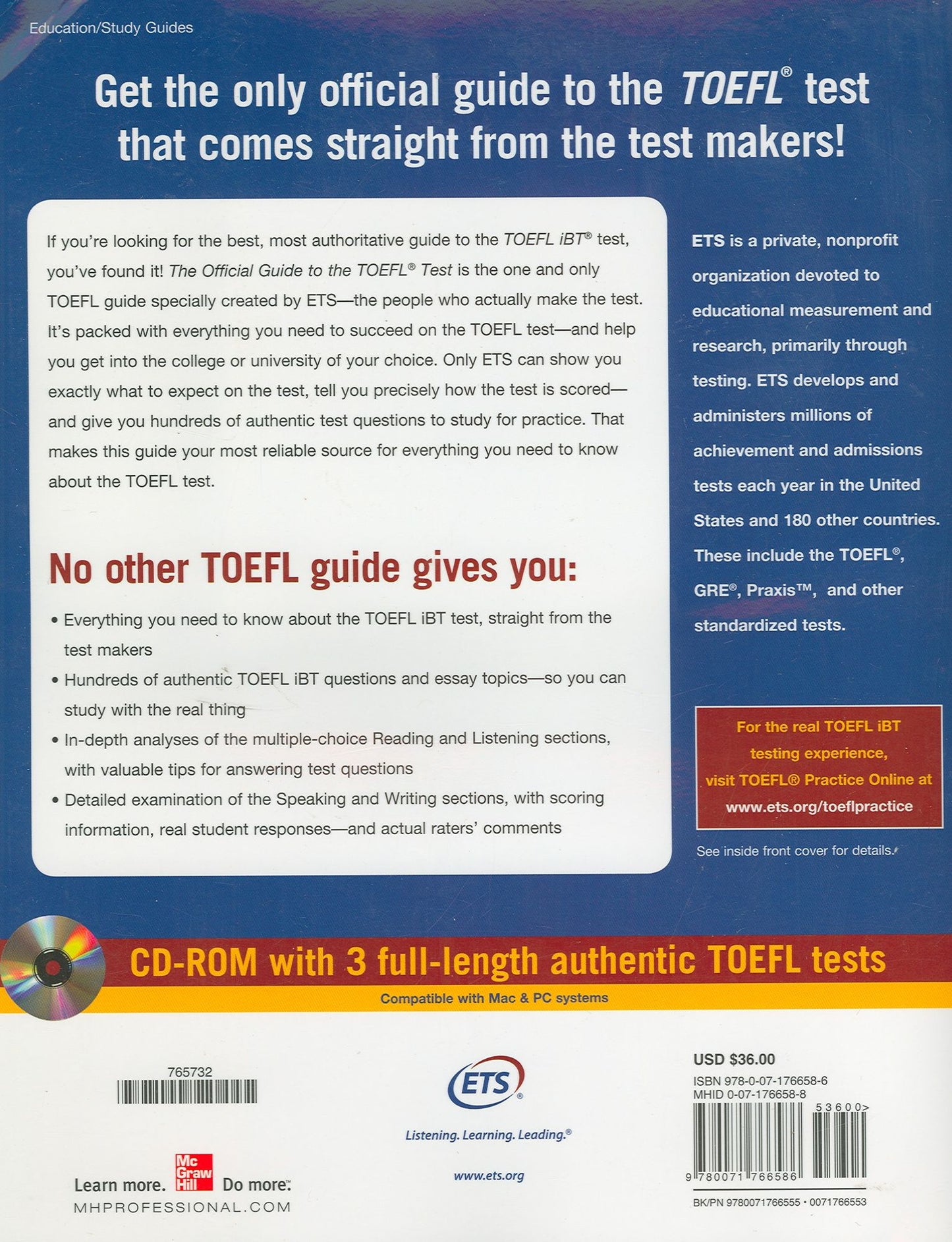 Official Guide to the TOEFL Test With CD-ROM, 4th Edition