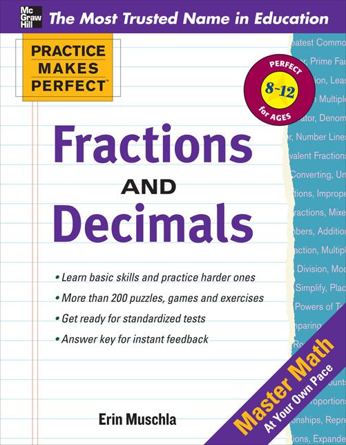 Practice Makes Perfect Fractions, Decimals, and Percents