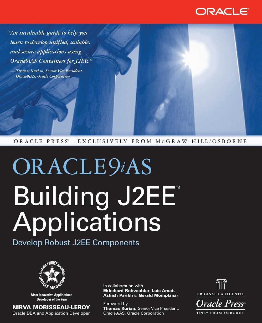 Oracle9ias Building J2ee(Tm) Applications With Cdrom