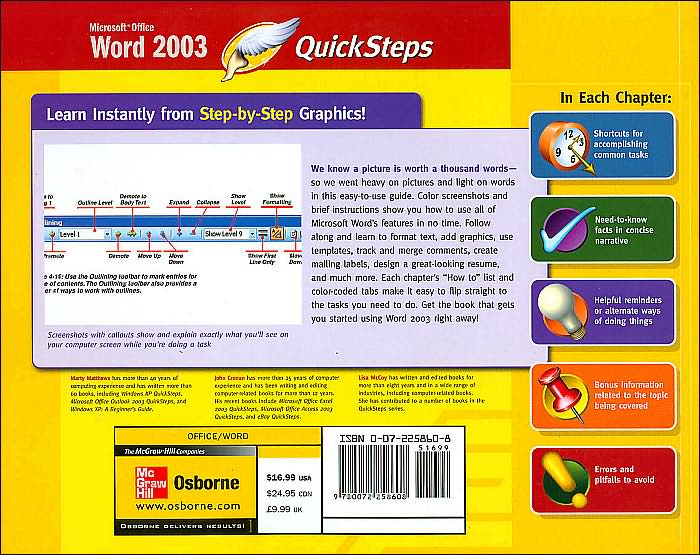 Microsoft Office Word 2003 Quicksteps