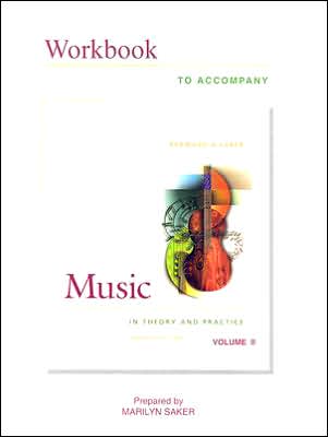 Workbook Music in Theory and Practice Vol 2 Plus Finale Software