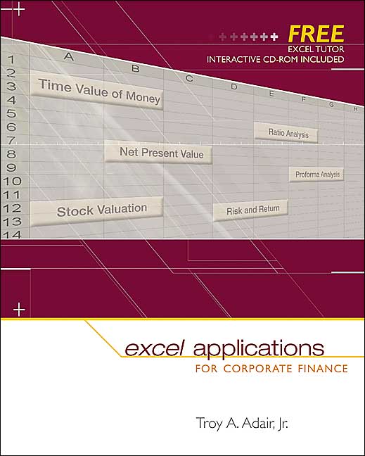 Excel Applications for Corporate Finance with Excel Tutor