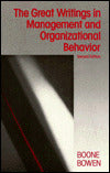 Great Writings in Management and Organizational Behavior