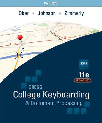 Ober: Kit 1: (Lessons 1-60) w/ Word 2013 Manual