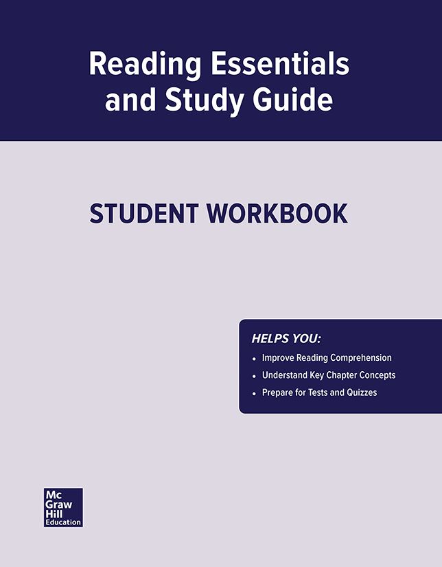 United States Government, Democracy in Action, Reading Essentials and Study Guide, Workbook