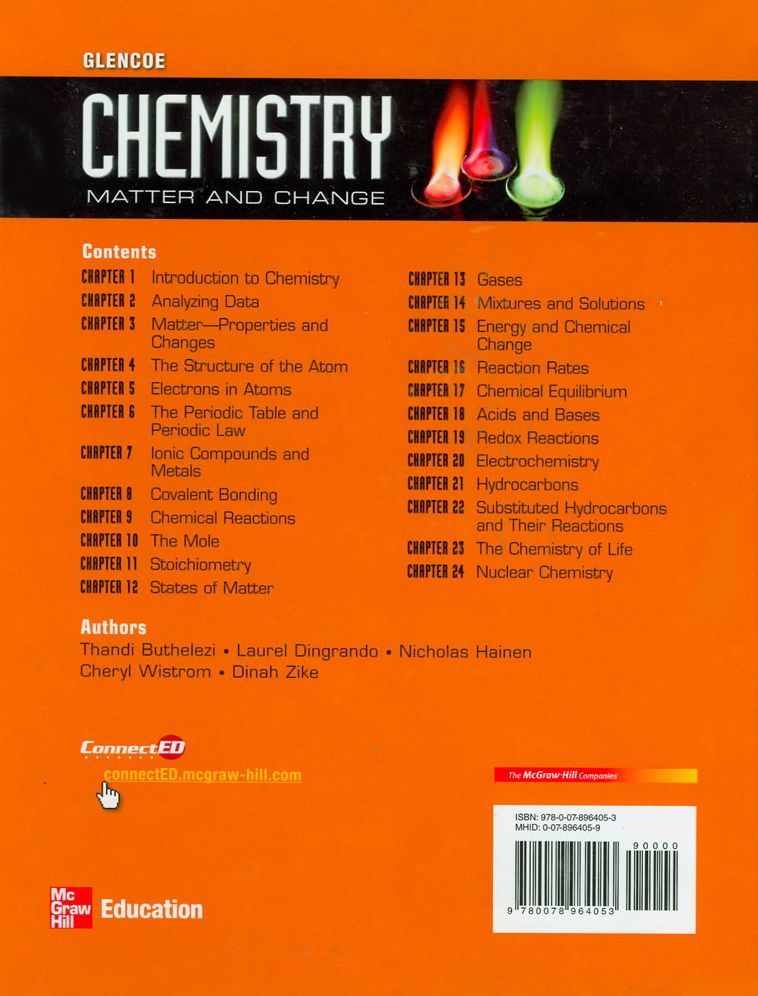 Chemistry: Matter and Change