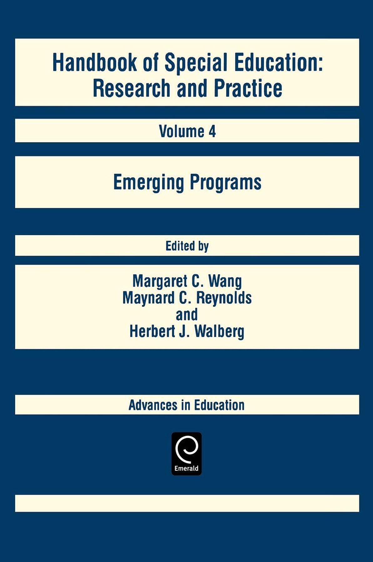 Handbook of Special Education: Research & Practice, Volume 4