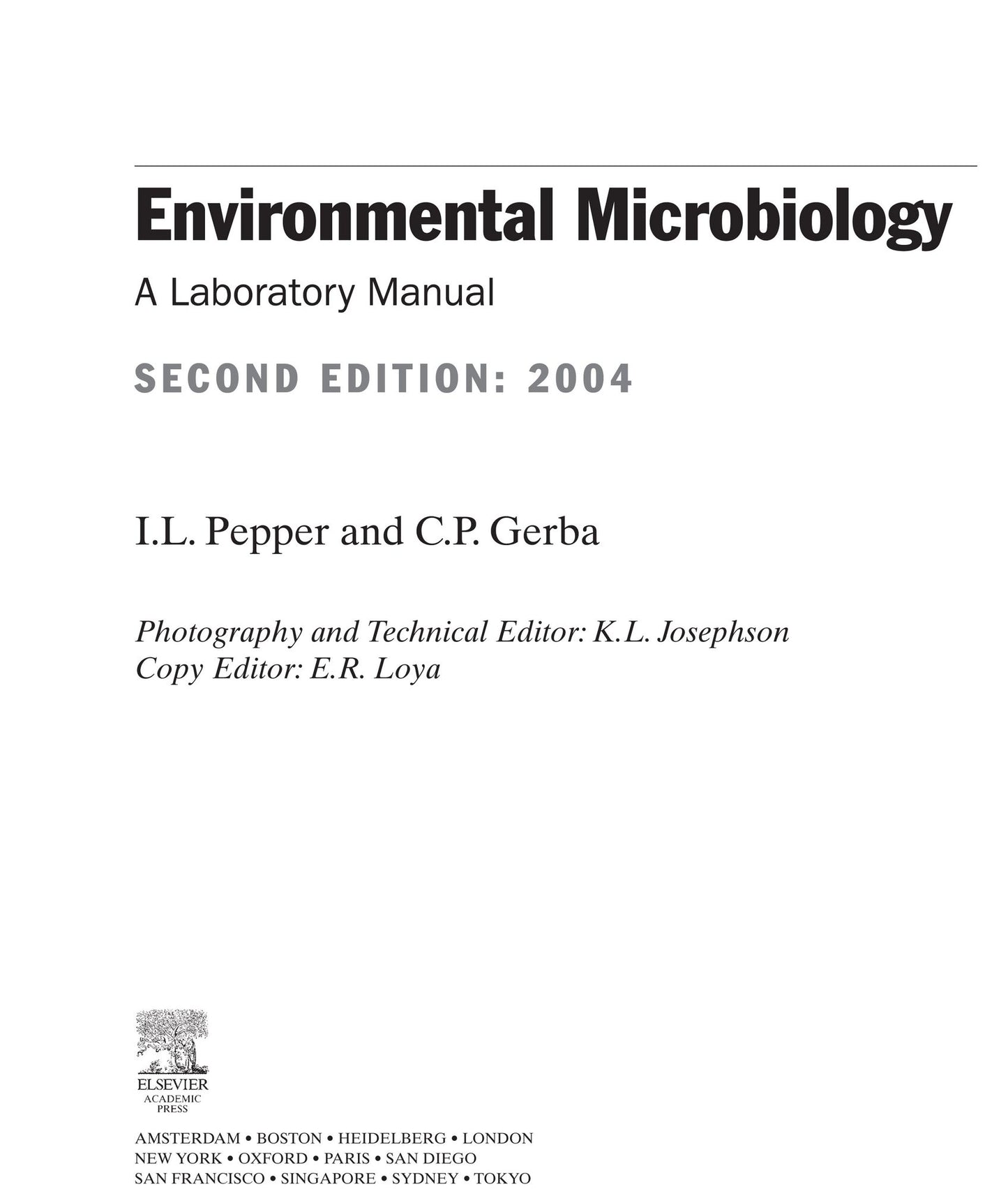 Environmental Microbiology: A Laboratory Manual