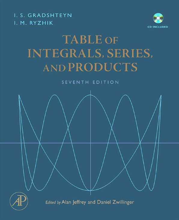 Table of Integrals, Series, and Products