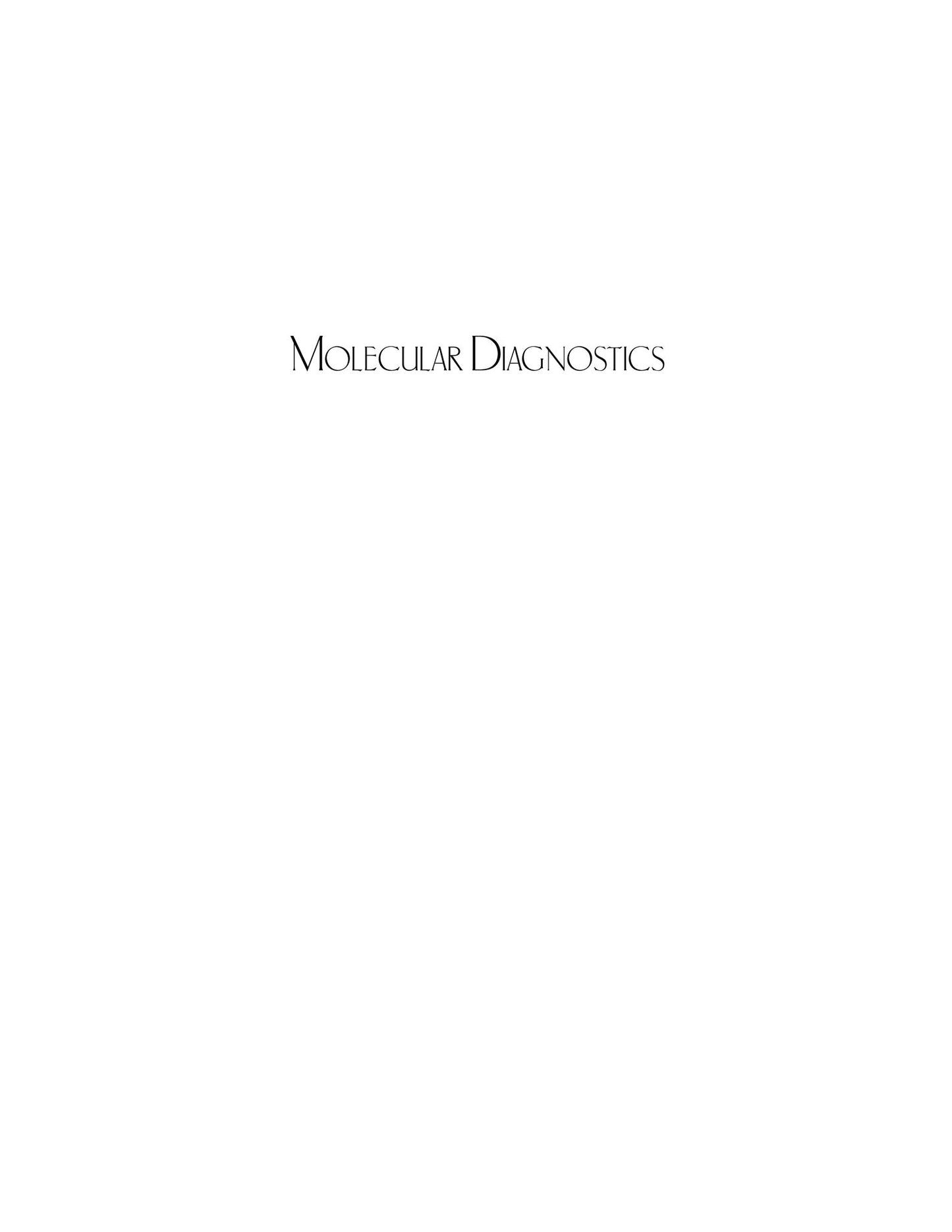 Molecular Diagnostics
