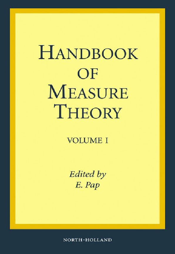 Handbook of Measure Theory: In two volumes