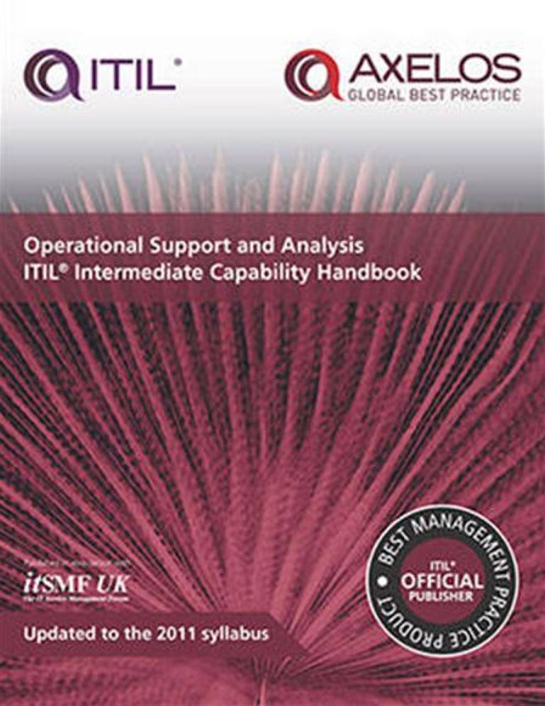 Operational Support And Analysis ITIL Intermediate Capability Handbook