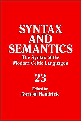 Syntax And Semantics, Volume 23 Tr Ppr