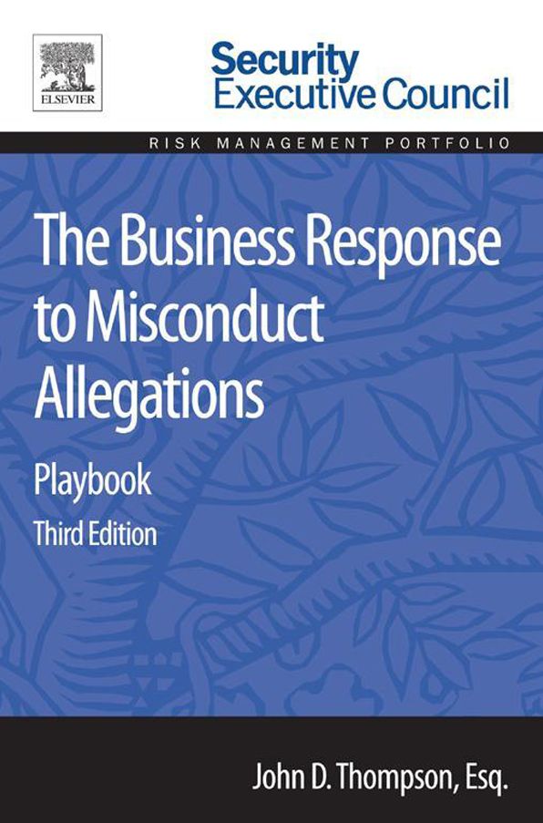 The Business Response to Misconduct Allegations: Playbook
