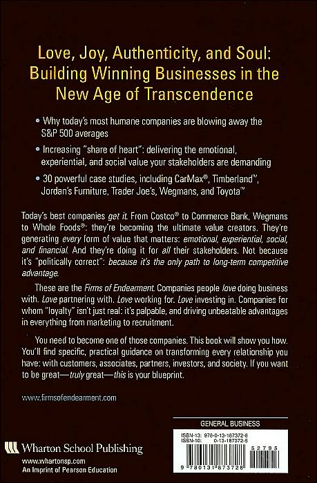 Firms of Endearment: How World-Class Companies Profit from Passion and Purpose