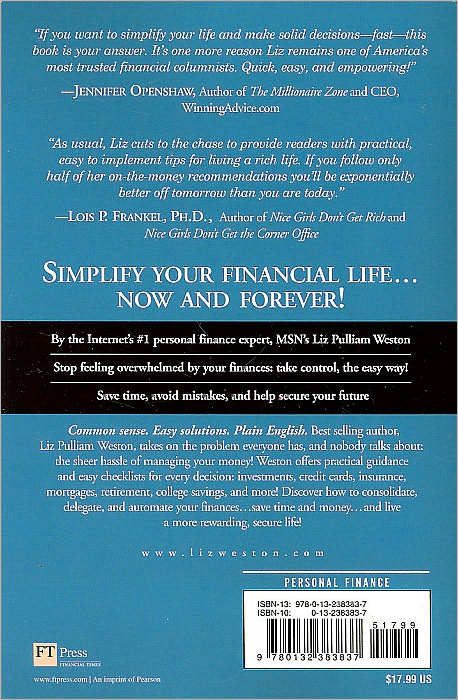 Easy Money: How to Simplify Your Finances and Get What You Want Out of Life