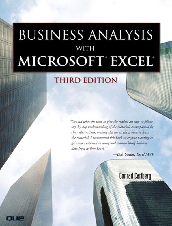 Business Analysis with Microsoft Excel, (Adobe Reader)