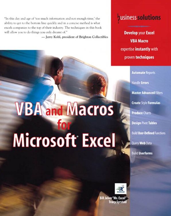 VBA and Macros for Microsoft Excel