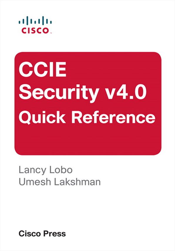CCIE Security v4.0 Quick Reference