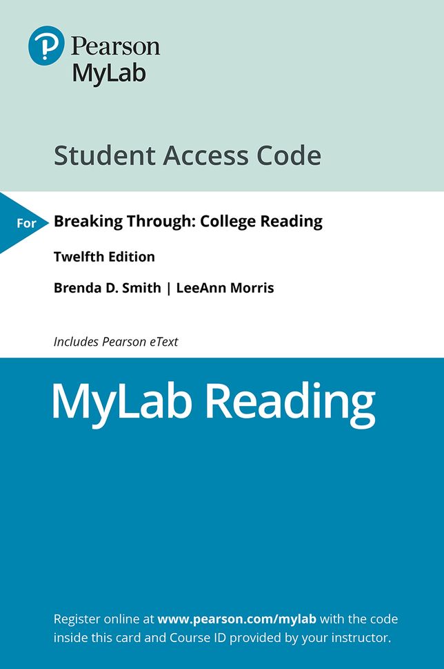 MyLab Reading with Pearson eText -- Access Card -- for Breaking Through: College Reading