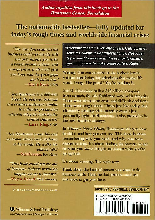 Winners Never Cheat: Even in Difficult Times
