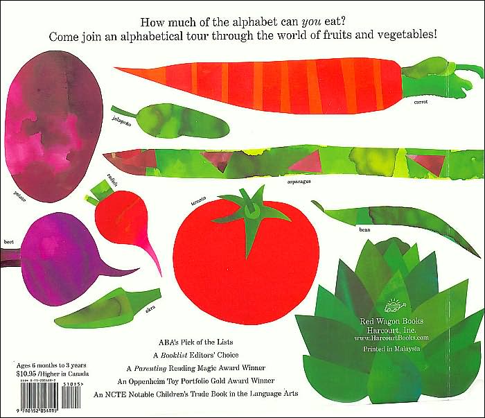 Eating the Alphabet: Fruits & Vegetables from A to Z Lap-Sized Board Book