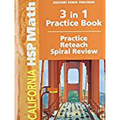 Harcourt School Publishers Math: Practice/Reteach Workbook Student Edition Grade 4