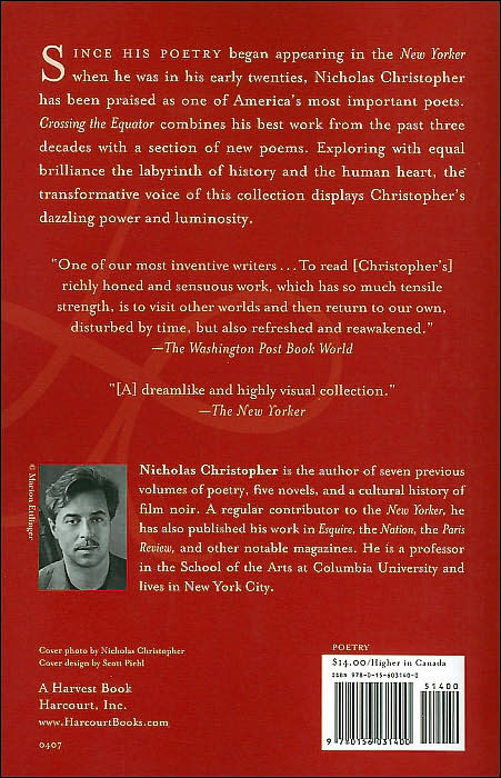 Crossing the Equator: New and Selected Poems 1972-2004