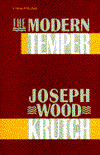 Modern Temper: A Study And A Confession