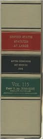 United States Statutes at Large, V. 115, Pt. 1-3