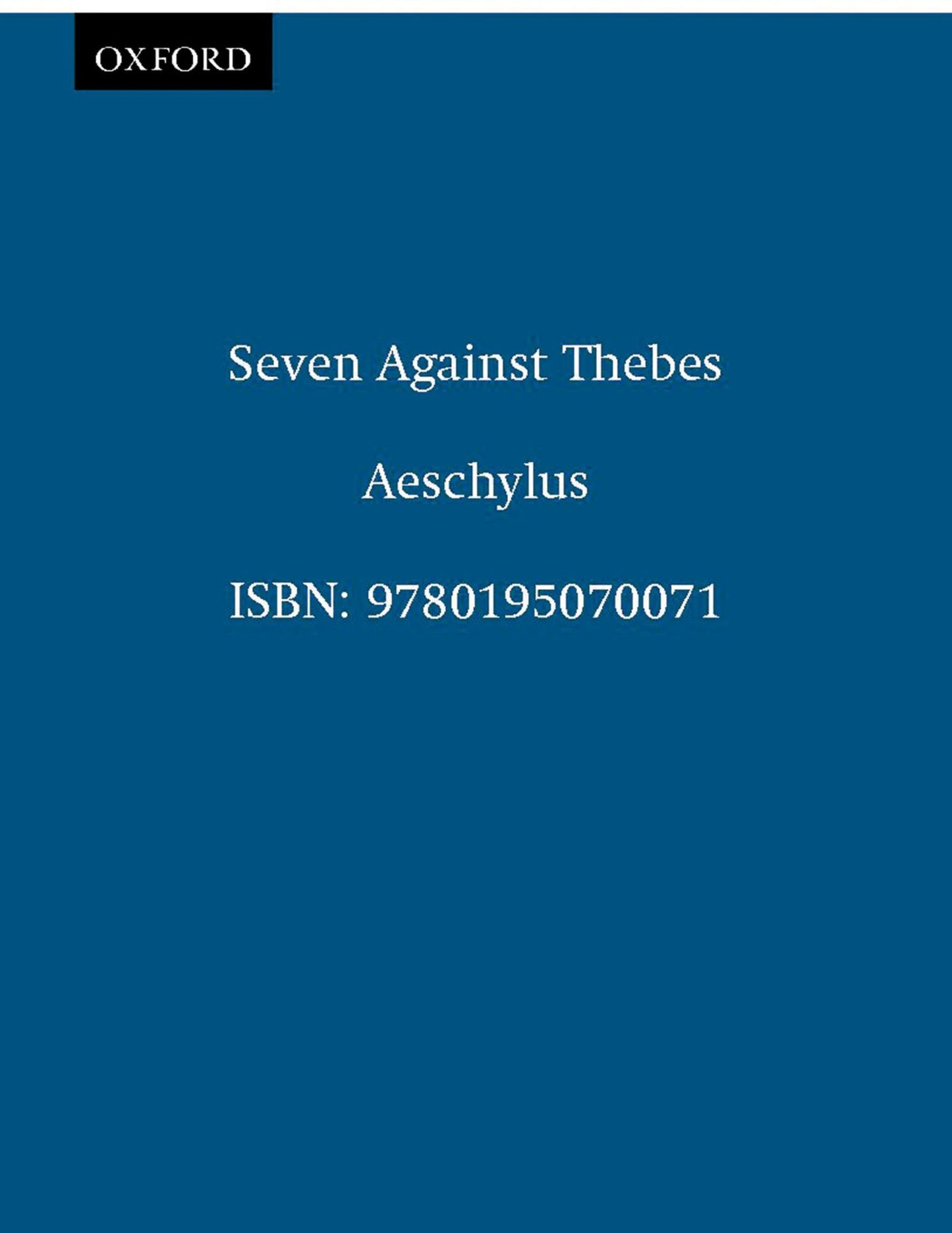 Seven Against Thebes