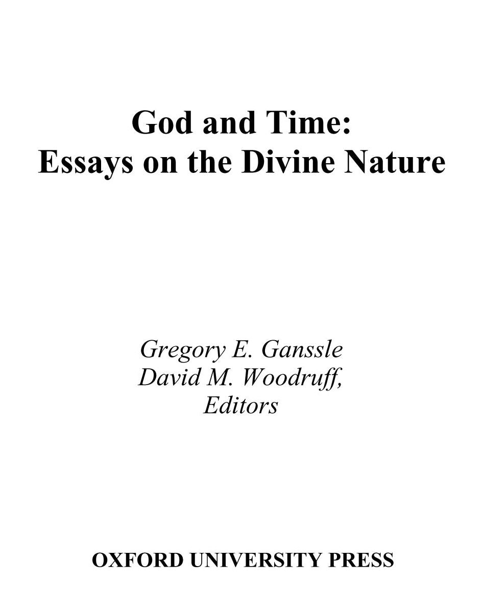 God and Time: Essays on the Divine Nature