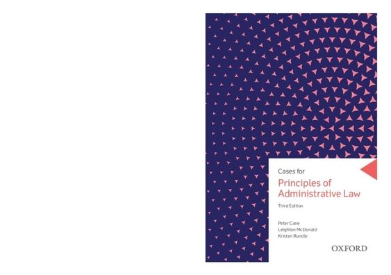 Cases for Principles of Administrative Law