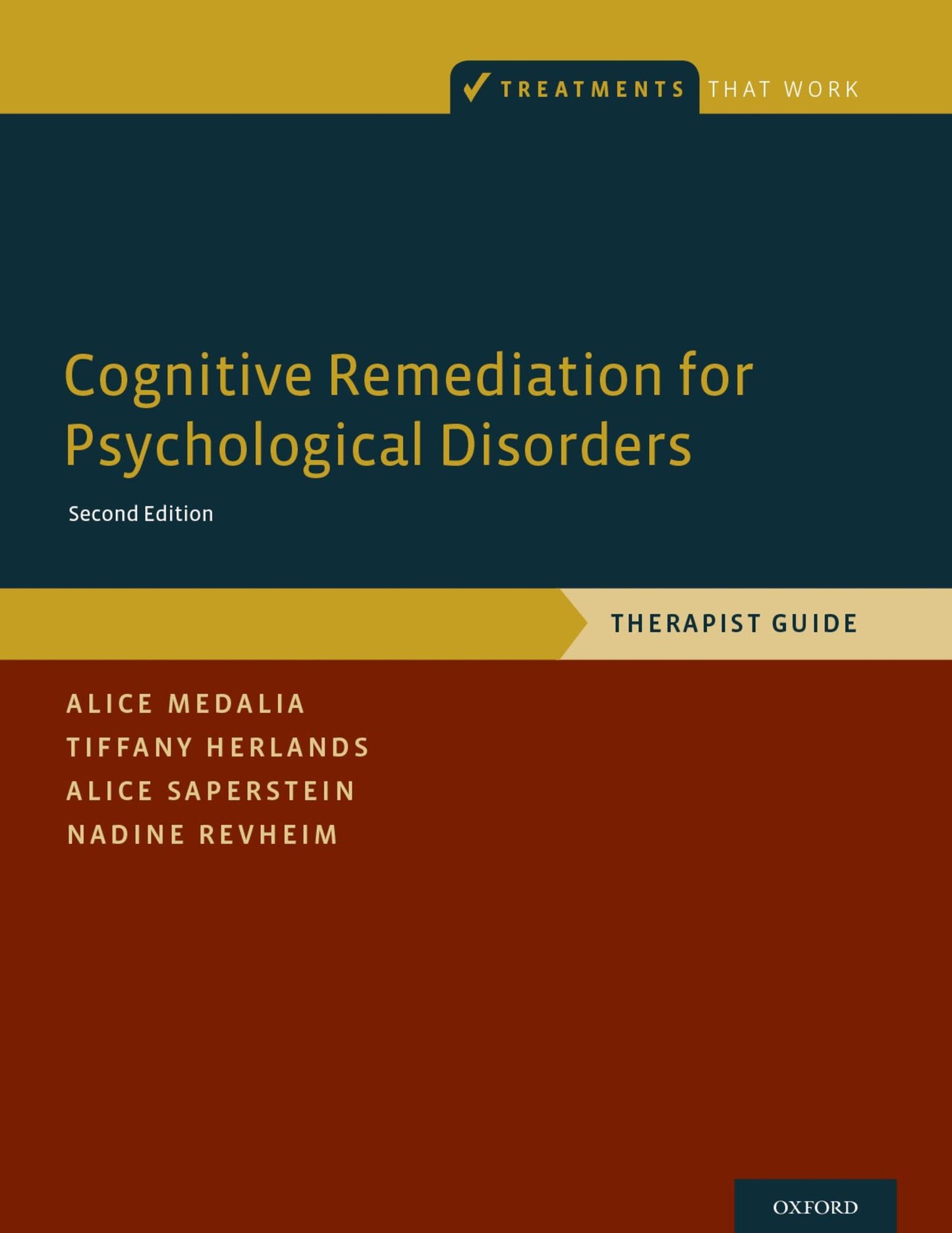 Cognitive Remediation for Psychological Disorders: Therapist Guide