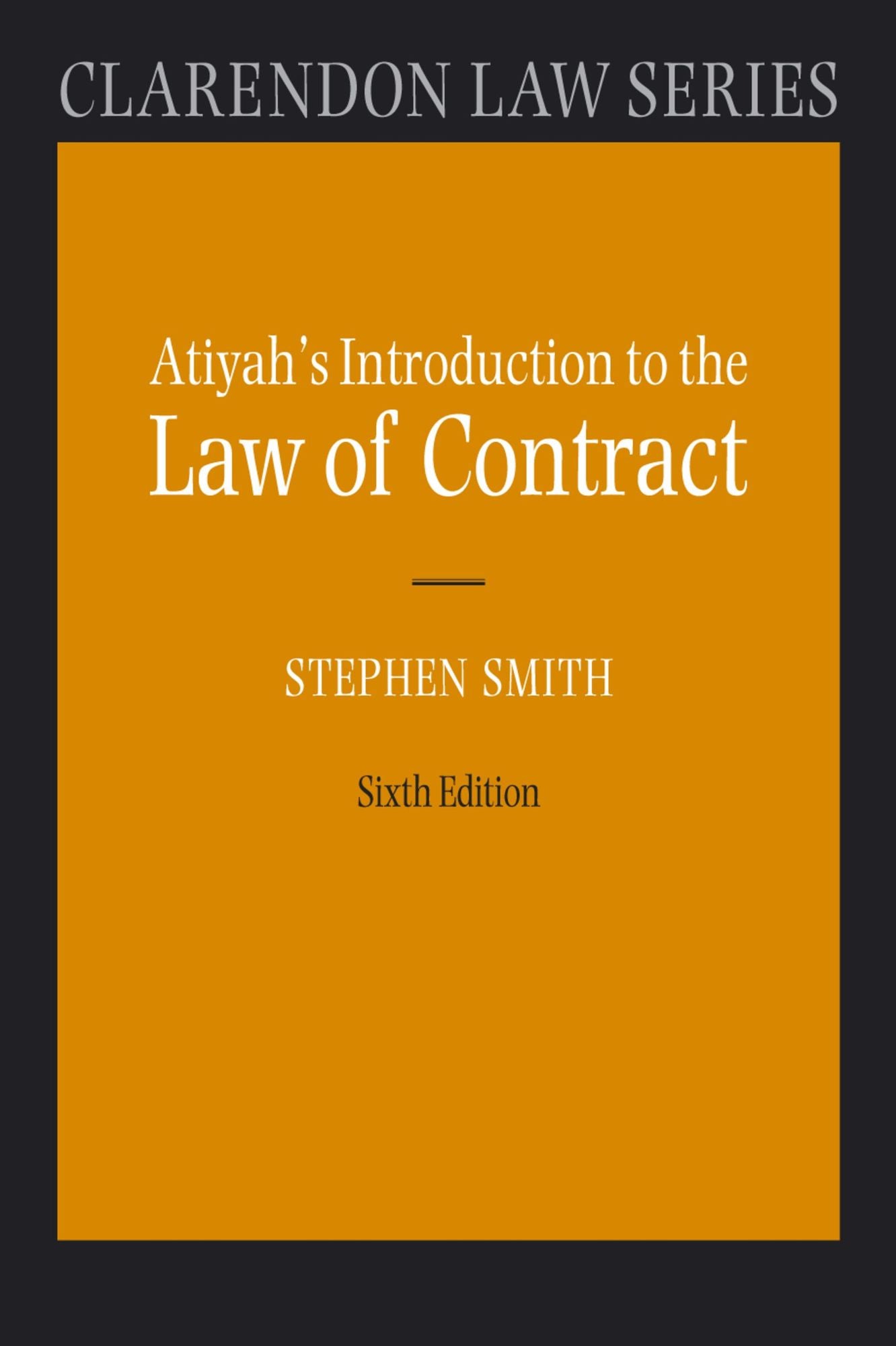 Atiyah's Introduction to the Law of Contract