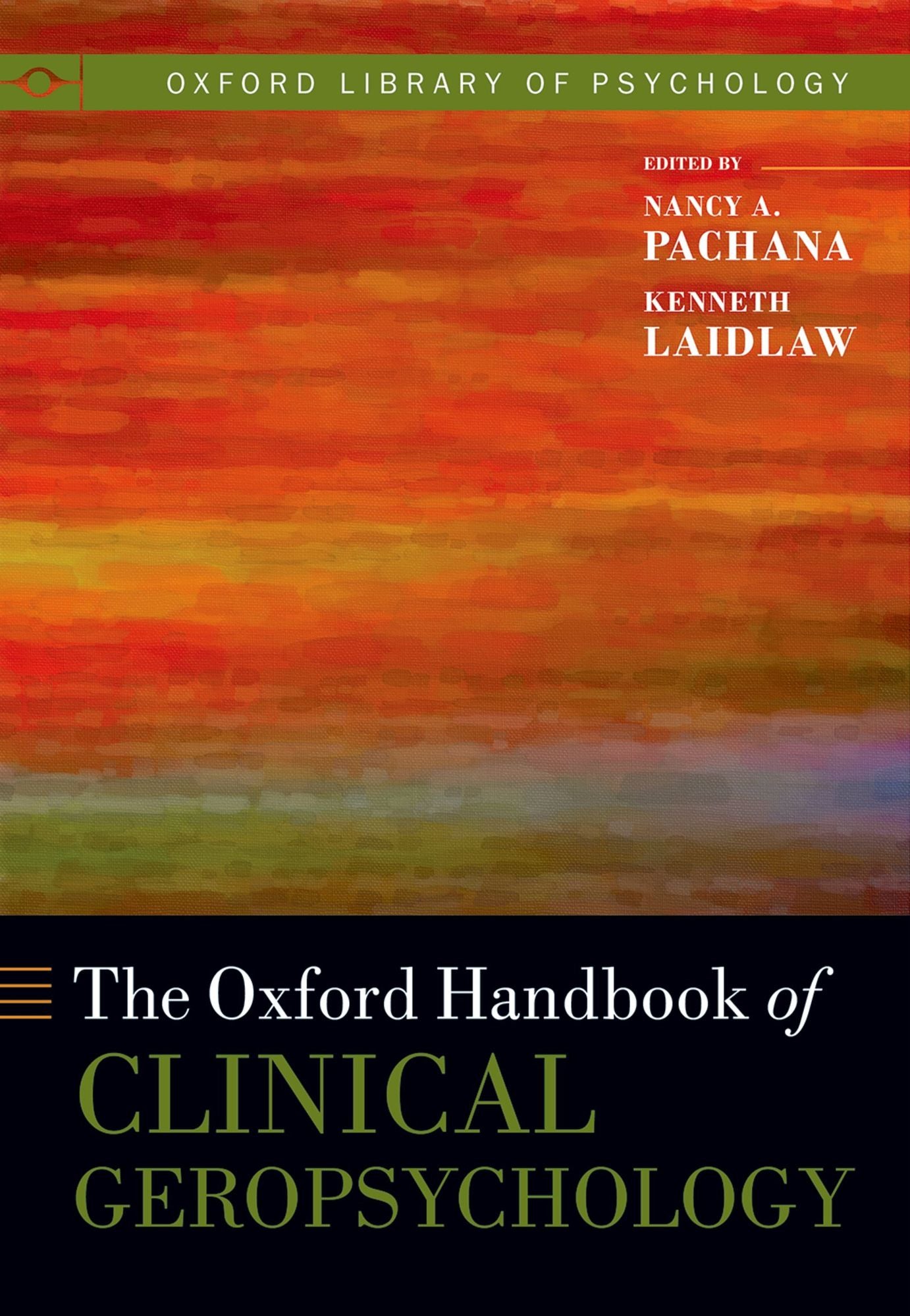 The Oxford Handbook of Clinical Geropsychology