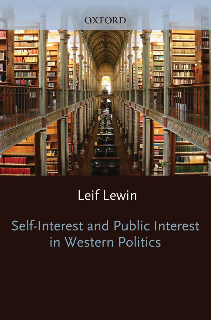 Self Interest and Public Interest in Western Politics