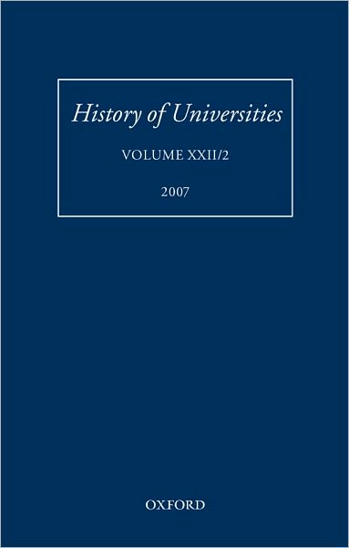 History of Universities: Volume XXII/2