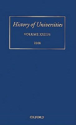 History of Universities: Volume XXIII/1