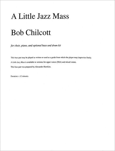 A Little Jazz Mass: Bass part