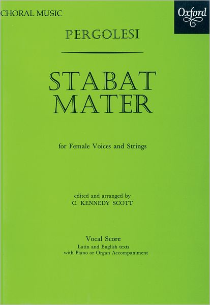 Stabat Mater: Vocal score