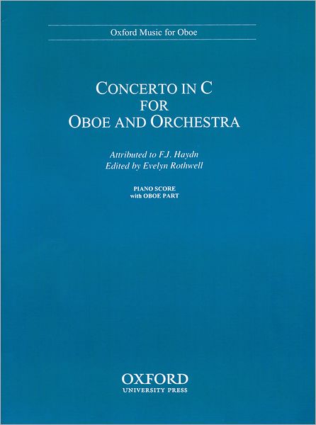 Concerto for oboe and orchestra: Reduction for oboe and piano