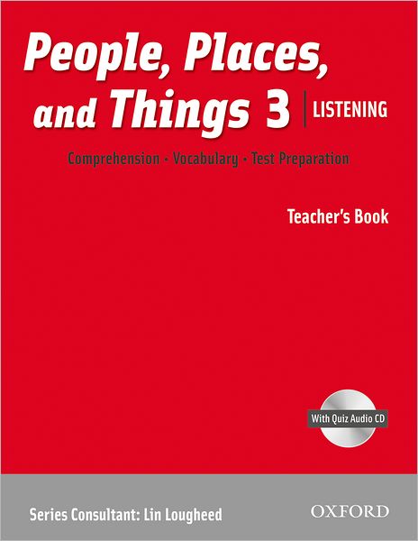 People, Places, and Things 3 Listening Teacher's Book w/cd Pack