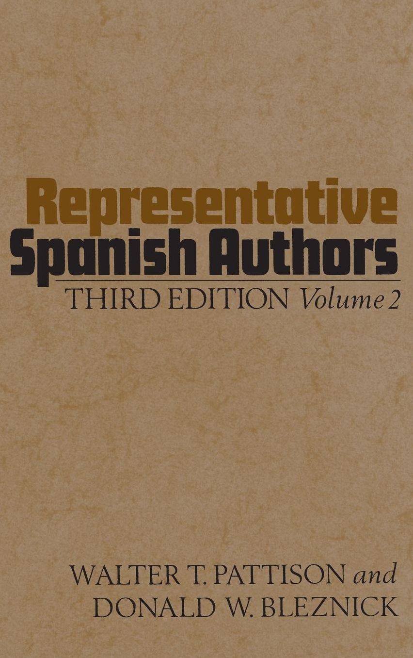 Representative Spanish Authors: Volume II