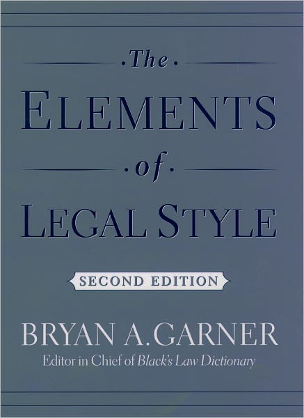 The Elements of Legal Style
