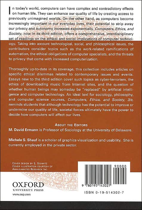 Computers, Ethics, and Society