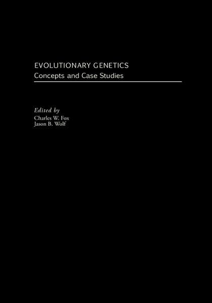 Evolutionary Genetics: Concepts and Case Studies